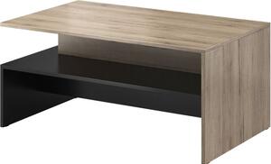Stolik kawowy BAROS 100x60 dÄ b san remo jasny/czarny