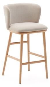 Beżowy hoker (wysokość siedziska 65 cm) Ciselia – Kave Home