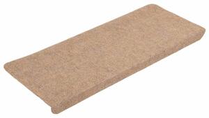 Maty na schody samoprzylepne 30 szt. Beżowe 65x24,5x3,5 cm