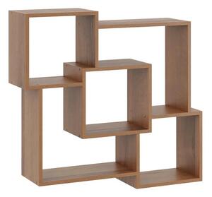 Minimalistyczna półka wisząca w kolorze orzech F3-T09