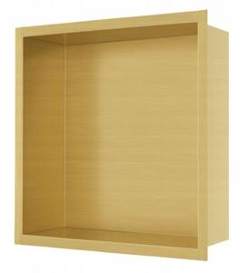 Półka łazienkowa wnękowa Estiva FALEZA Gold 30x30x10 cm złota szczotkowana 1 szt