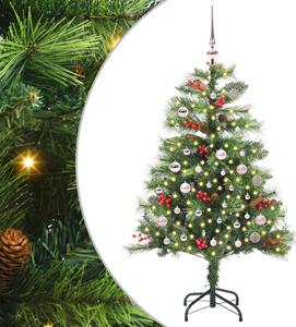 Sztuczna choinka Ze LED Lights Zielony 150 cm PVC i Metal