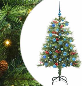 Sztuczna choinka Ze LED Lights Zielony 150 cm PVC i Metal