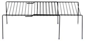 Półka kuchenna metalowa czarna rozsuwana 34,5-48 cm