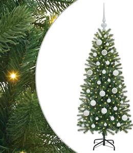 Sztuczna choinka z 150 diodami LED Zielony 120 cm PE i PVC