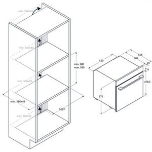 Piekarnik HAIER H6 ID25B3LYTB Elektryczny Para Steam Light Czarny A++