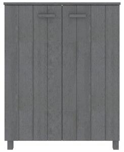 Szafka na buty HAMAR, ciemnoszara, 85x40x108 cm, lita sosna
