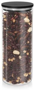 Pojemnik na produkty sypkie szklany z pokrywką i uszczelką 1,2 l