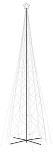 Choinka stożkowa, 3000 niebieskich diod LED, 230x800 cm