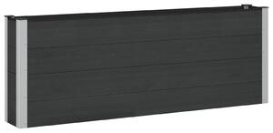 Podniesiona rabata ogrodowa Czarny 200 x 30 x 72 cm