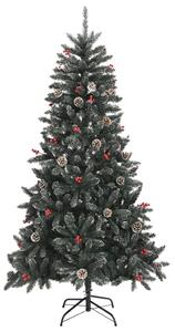 Sztuczna choinka ze stojakiem, zielona, 180 cm, PVC