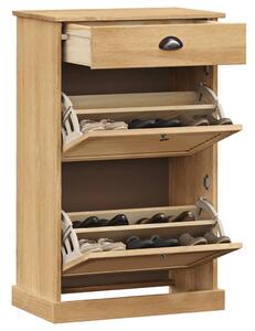 Szafka na buty VIGO, 60x35x96 cm, lite drewno sosnowe