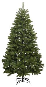 Sztuczna choinka zawiasowa ze stojakiem, zielona, 210 cm