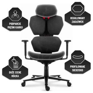Fotel HELL'S CHAIR HC- 1010 Czarny