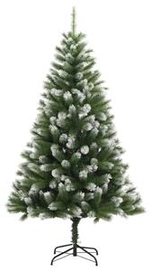 Sztuczna choinka zawiasowa, ośnieżona, 150 cm