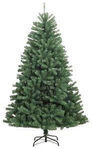 Sztuczna choinka zawiasowa ze stojakiem, zielona, 210 cm