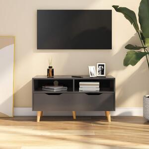 Szafka pod TV, szara, 90x40x48,5 cm, materiał drewnopochodny