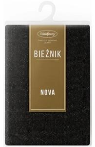 Bieżnik EUROFIRANY Stella 1 40 x 180 cm Czarny