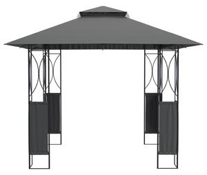 Altana z dachem, antracytowa, 300x300x270 cm, stal