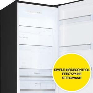 Lodówka AMICA FK299TG.2FXHC No Frost 181cm Czarna Inox