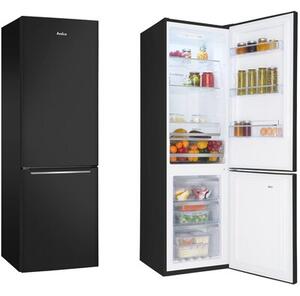 Lodówka AMICA FK299TG.2FXHC No Frost 181cm Czarna Inox