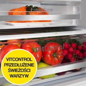 Lodówka AMICA FK299TG.2FXHC No Frost 181cm Czarna Inox