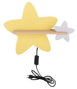 Kinkiet STAR żółty LED 1x5W 250lm wym:31x40x12cm IP20 Candellux
