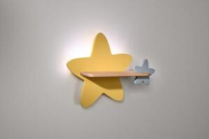 Kinkiet STAR żółty LED 1x5W 250lm wym:31x40x12cm IP20 Candellux