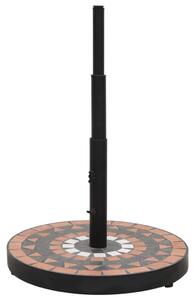 Okrągła podstawa pod parasol, terakotowo-biała, 12 kg