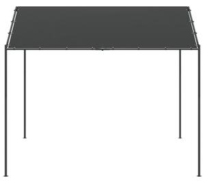 Baldachim ogrodowy, antracytowy, 3x3 m, stal i tkanina