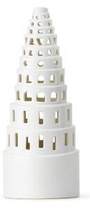 Biały ceramiczny świecznik świąteczny Kähler Design Lighthouse, ø 9 cm