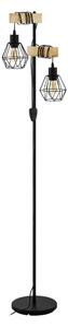 Lampa stojąca w czarno-naturalnym kolorze (wysokość 166,5 cm) TOWNSHEND 5 – EGLO