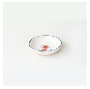 21-częściowy zestaw biało-niebieskich ceramicznych naczyń My Ceramic