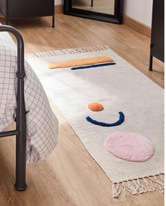 Beżowy bawełniany dywan dziecięcy Kave Home Magumi, 65x120 cm