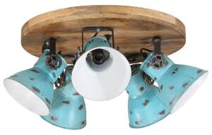 Lampa sufitowa, 25 W, postarzany niebieski, 50x50x25 cm, E27