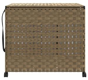 Kosz na pranie z kółkami, 66x35x60 cm, rattan