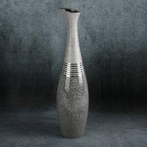 Wazon EUROFIRANY Neli 15 x 60 cm Srebrny