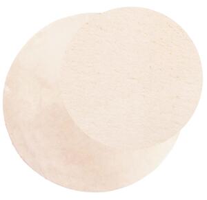 Dywan HUARTE z krótkim włosiem, beżowy, Ø 160 cm