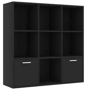 Czarny minimalistyczny regał C2-B17