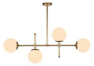Lampa wisząca w kolorze złota Squid Lighting Kruva, wys. 57 cm