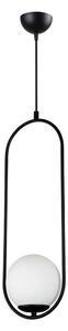 Czarna lampa wisząca Squid Lighting Arch, wys. 146 cm