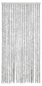 Zasłona przeciwko owadom, szara, 90x220 cm, szenil