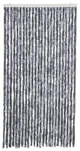 Zasłona przeciwko owadom, srebrna, 100x230 cm, szenil