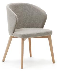 Beżowy tapicerowany fotel jadalniany Darice – Kave Home