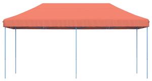 Składany namiot imprezowy typu pop-up, terakota, 580x292x315 cm