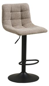 Beżowy tapicerowany hoker z regulowaną wysokością (wysokość siedziska 61 cm) Middelfart – House Nordic