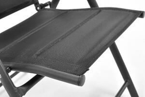 Zestaw krzeseł składanych ogrodowych - MODENA Black x 4 szt