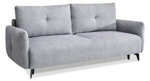 Elegancka kanapa w nowoczesnym stylu lulu szary melanż do spania codziennego