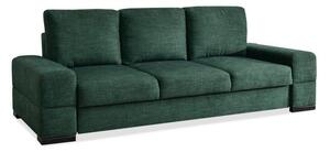 Wolnostojąca sofa 3 osobowa z poduchami montana zielona z funkcją spania codziennego