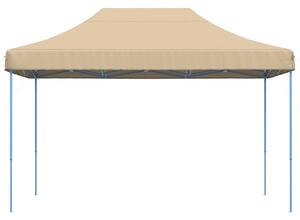 Składany namiot imprezowy typu pop-up, beżowy, 410x279x315 cm